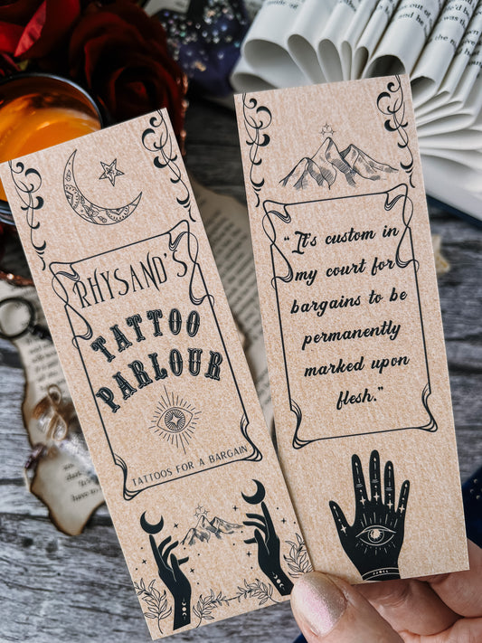 Rhysand's Tattoo Parlour ACOTAR - Officially Licensed Bookmark