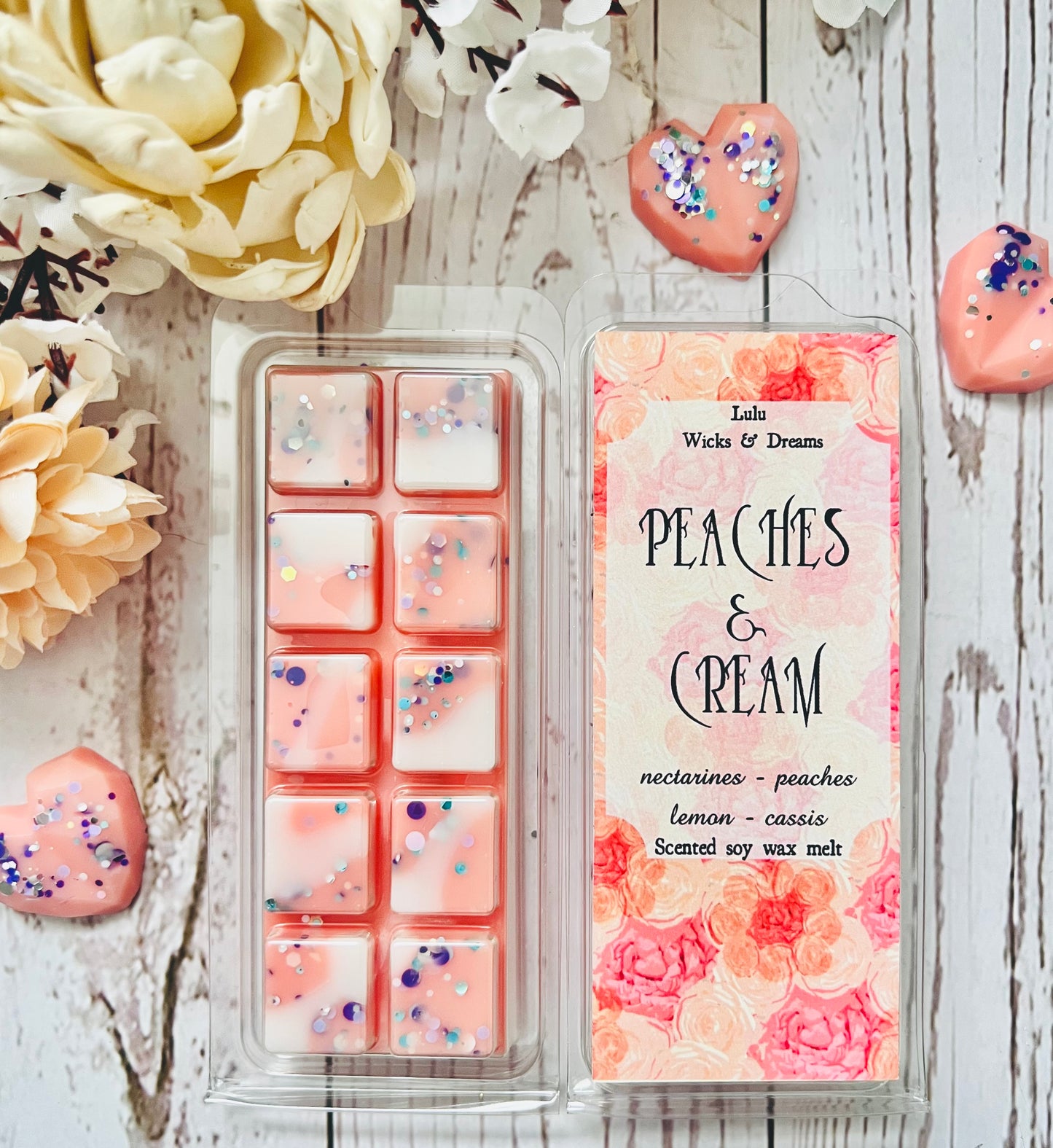 Peaches & Cream - Wax Melt Clamshell