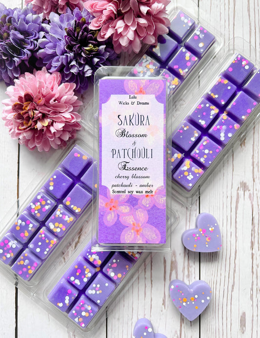 Sakura Blossom  & Patchouli Essence - Wax Melt Clamshell